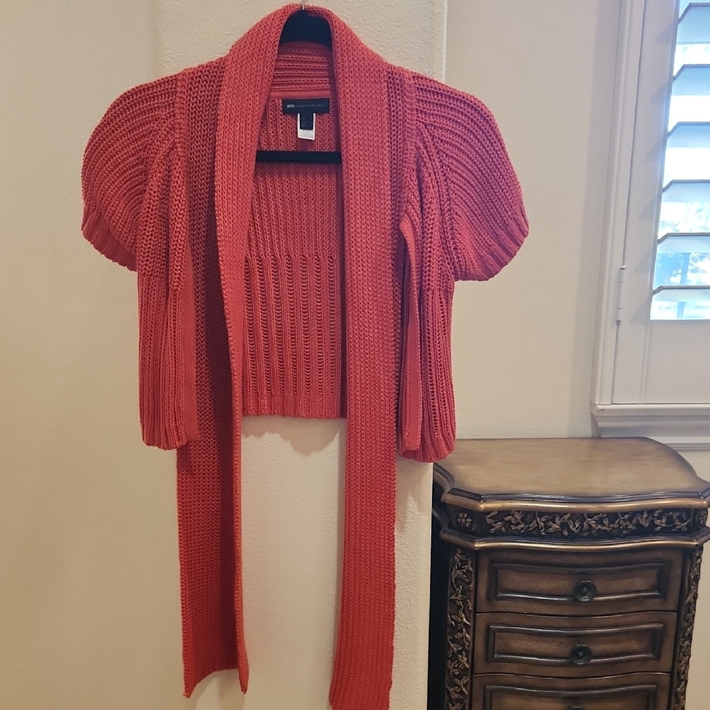Mango Vibrant Knit Sweater and Shrug Set